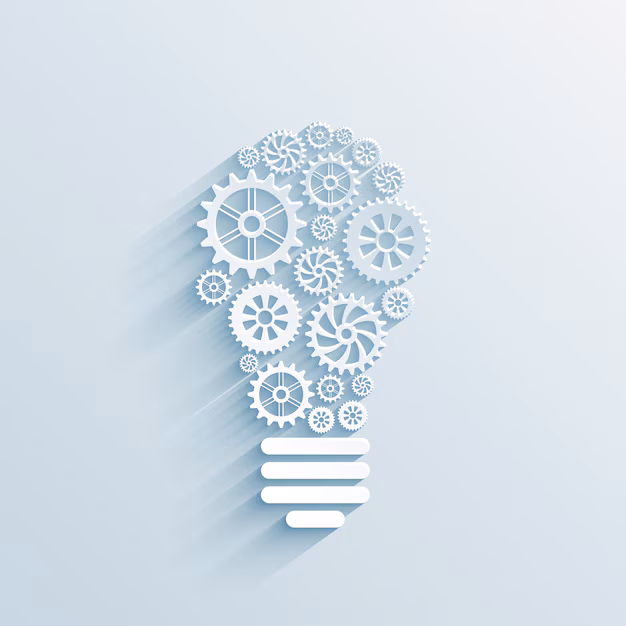 Innovation and technology—abstract visual supporting the vision section